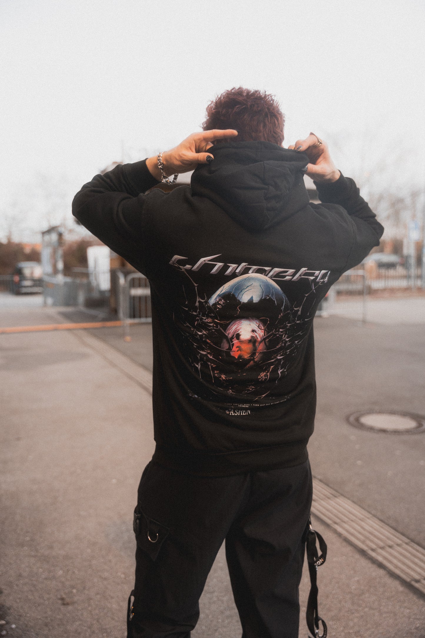 CHIMERA BIRTH BLACK HOODIE